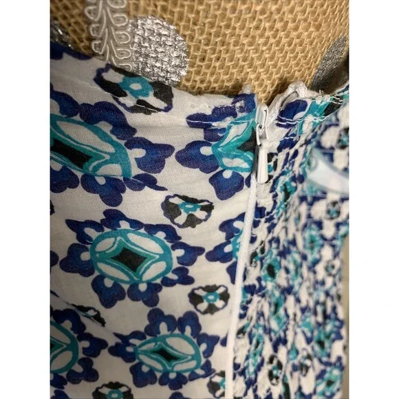 Lucky Brand Maxi Dress XL Cotton Ruffle Resort Summer 100% Cotton Boho Beach - Picture 10 of 16